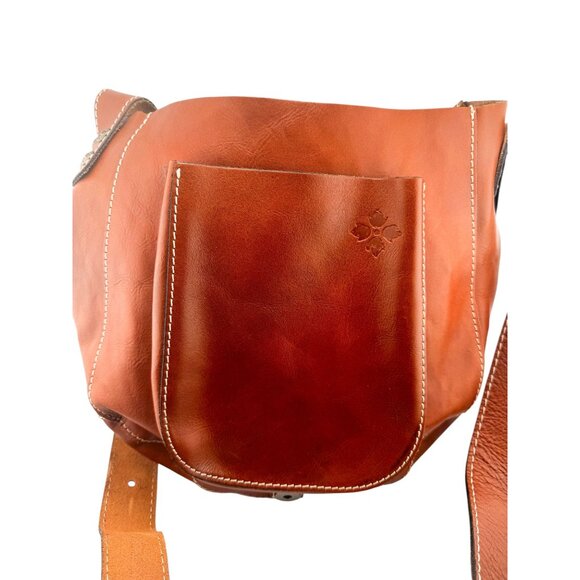 Patricia Nash Italian Leather Saddle Bag Tooled Floral Crossbody Western Boho - Picture 7 of 16